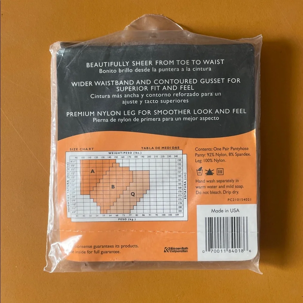 No Nonsense sheer to waist pantyhose: Tan